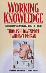 Working Knowledge: How Organizations Manage What They Know by Davenport, Thomas H./ Prusak, Laurence